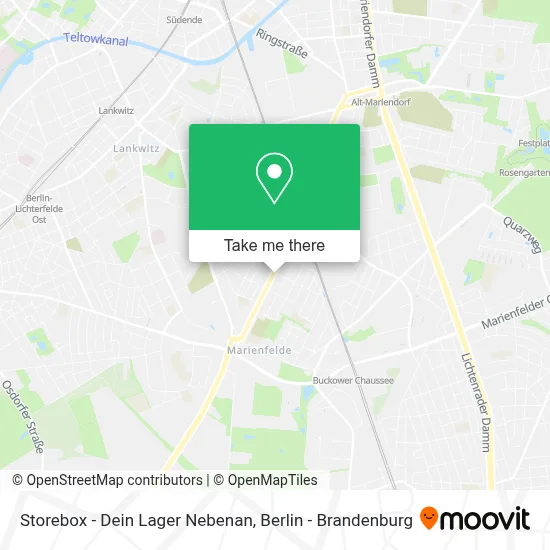 Storebox - Dein Lager Nebenan map
