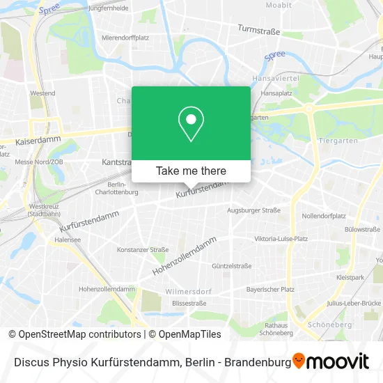 Discus Physio Kurfürstendamm map