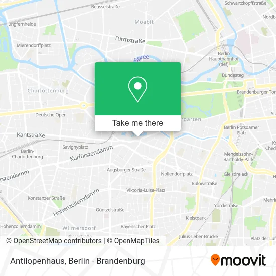 Antilopenhaus map