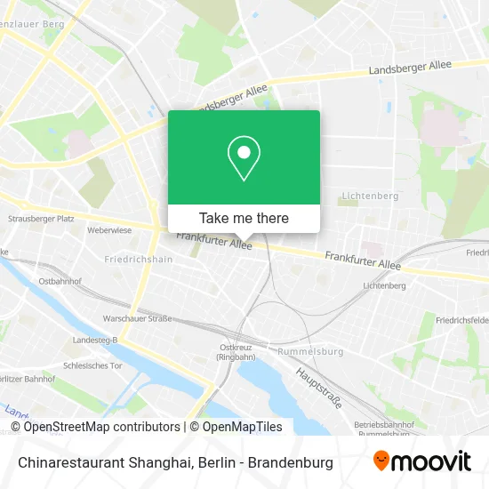 Chinarestaurant Shanghai map