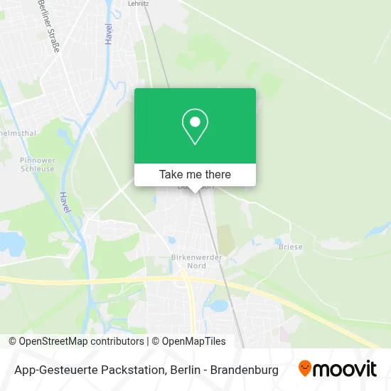 App-Gesteuerte Packstation map