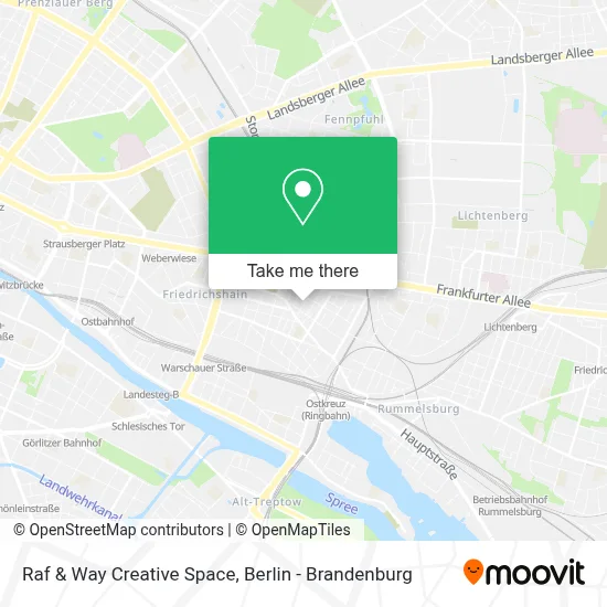Raf & Way Creative Space map