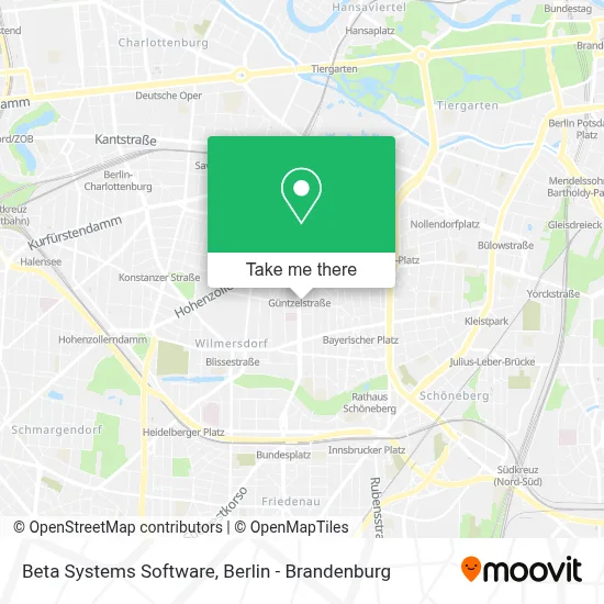 Beta Systems Software map