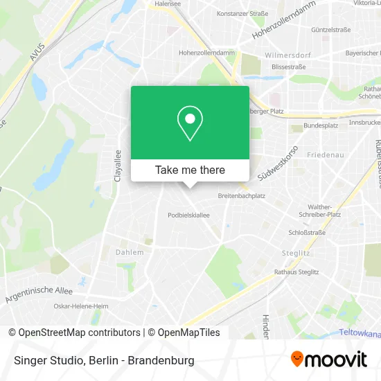 Studio Singer map