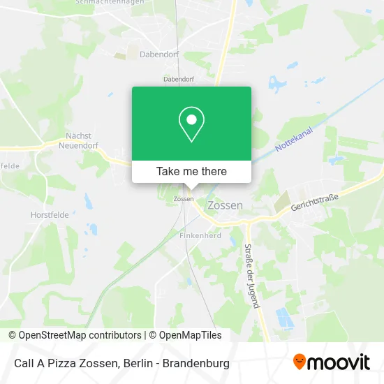 Call A Pizza Zossen map