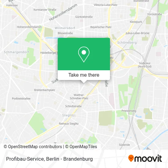 Profibau-Service map