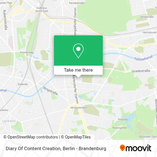 Diary Of Content Creation map