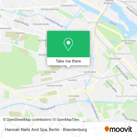Hannah Nails And Spa map