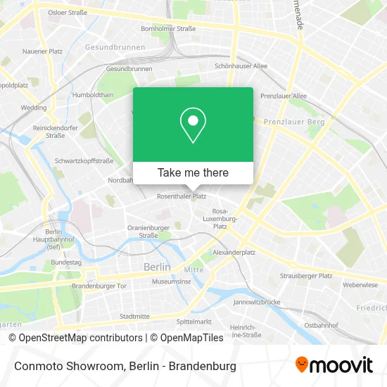 Conmoto Showroom map