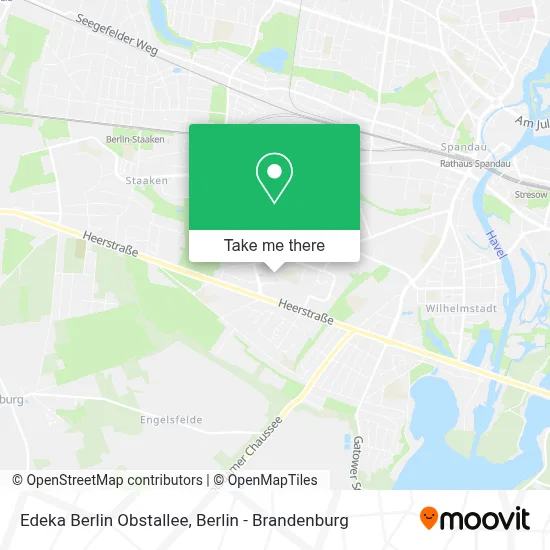 Edeka Berlin Obstallee map