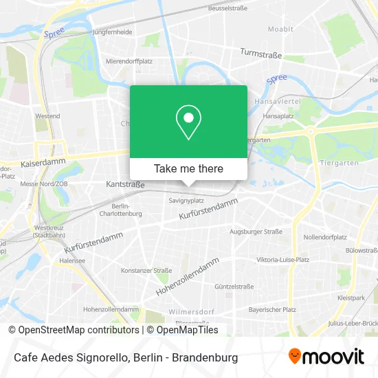 Cafe Aedes Signorello map