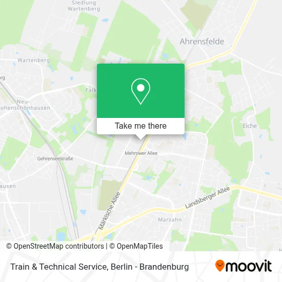 Train & Technical Service map