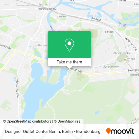 Designer Outlet Center Berlin map