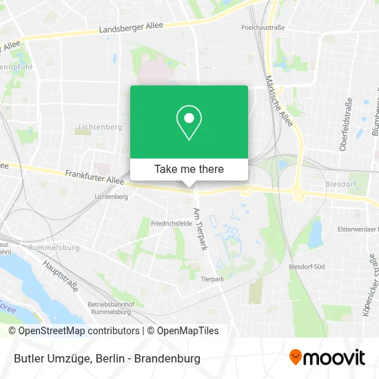 Butler Umzüge map