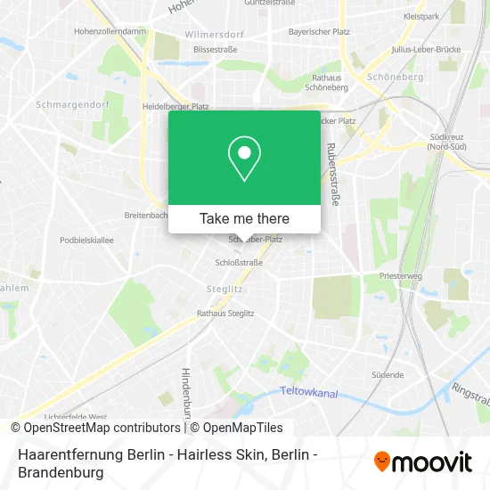 Haarentfernung Berlin - Hairless Skin map