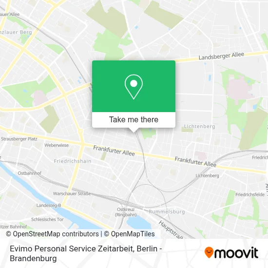 Evimo Personal Service Zeitarbeit map
