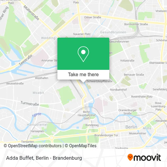 Adda Buffet map
