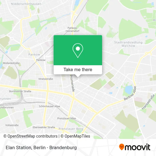 Elan Station map