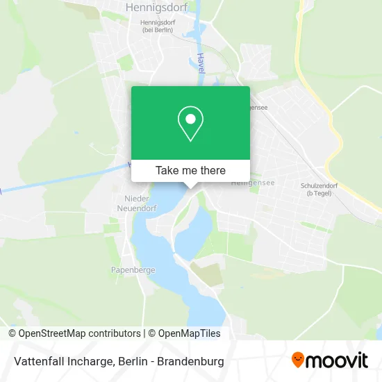 Vattenfall Incharge map