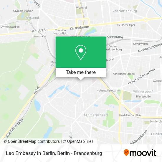 Lao Embassy In Berlin map