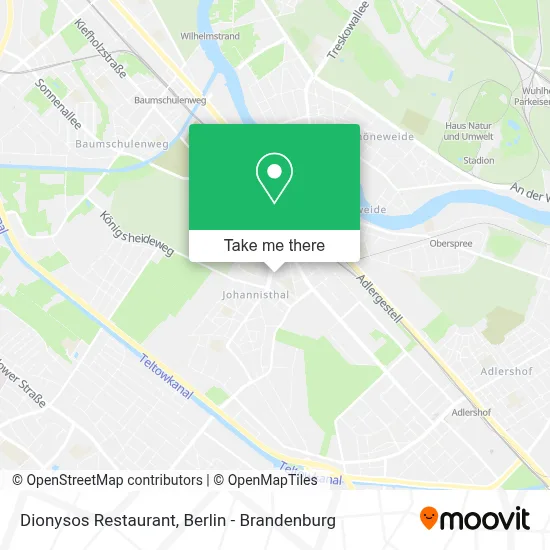 Restaurant Dionysos map