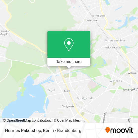 Hermes Paketshop map