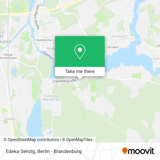 Edeka Senzig map