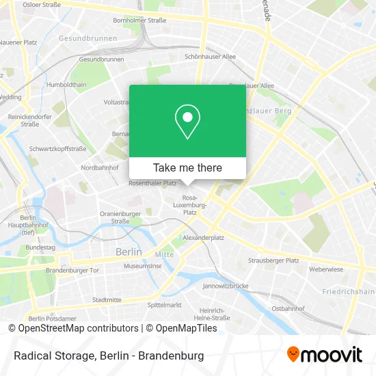 Radical Storage map