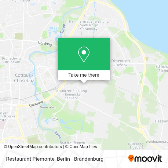 Restaurant Piemonte map