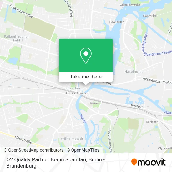 O2 Quality Partner Berlin Spandau map