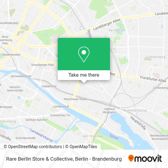 Rare Berlin Store & Collective map
