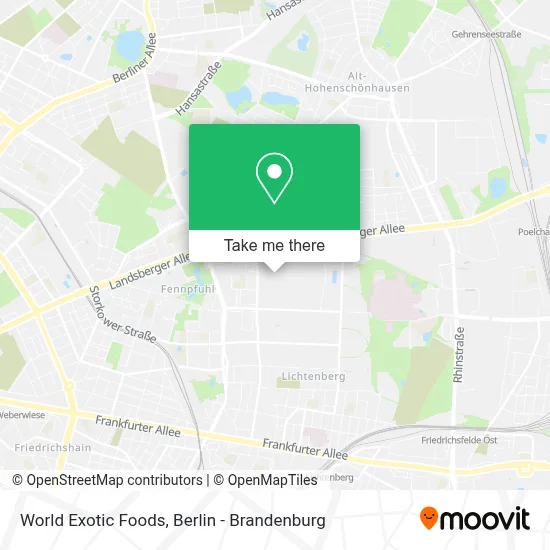 World Exotic Foods map