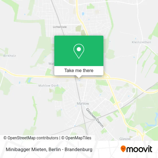 Minibagger Mieten map