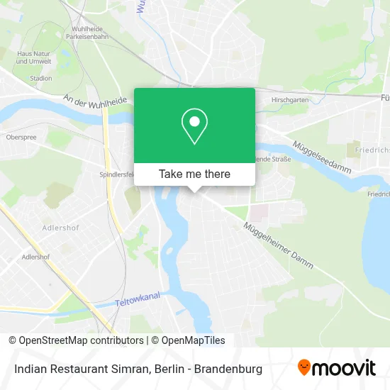 Indian Restaurant Simran map