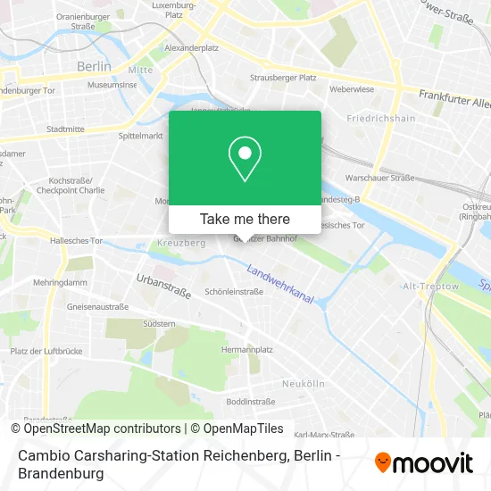 Cambio Carsharing-Station Reichenberg map