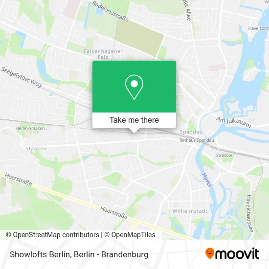 Showlofts Berlin map
