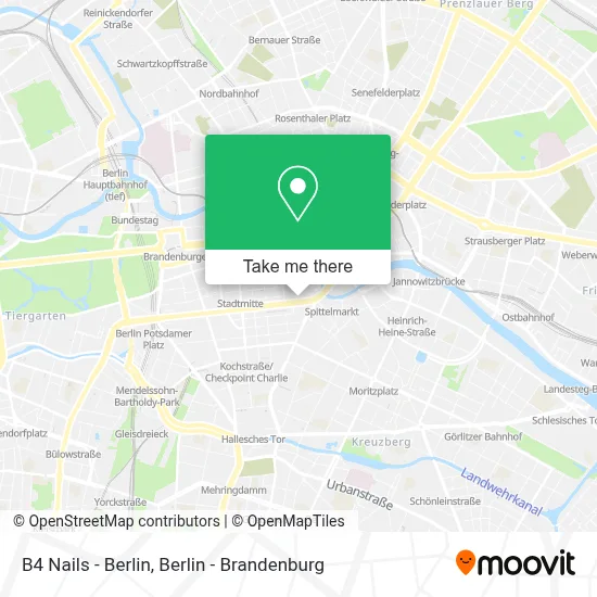 B4 Nails - Berlin map