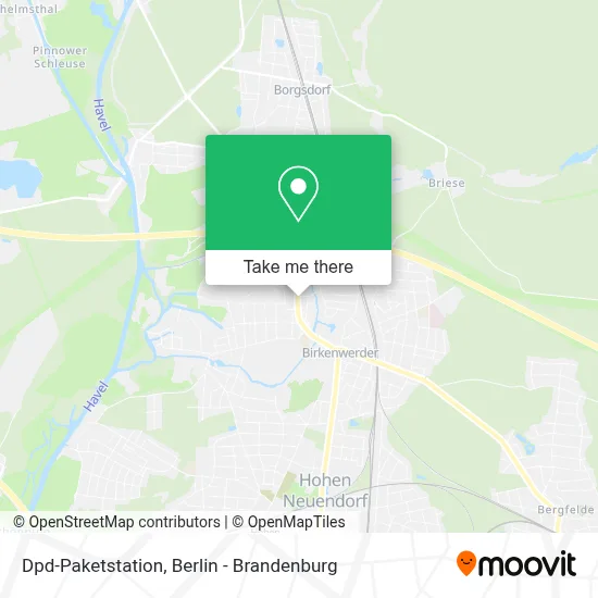 Dpd-Paketstation map
