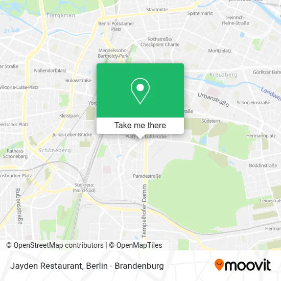 Jayden Restaurant map