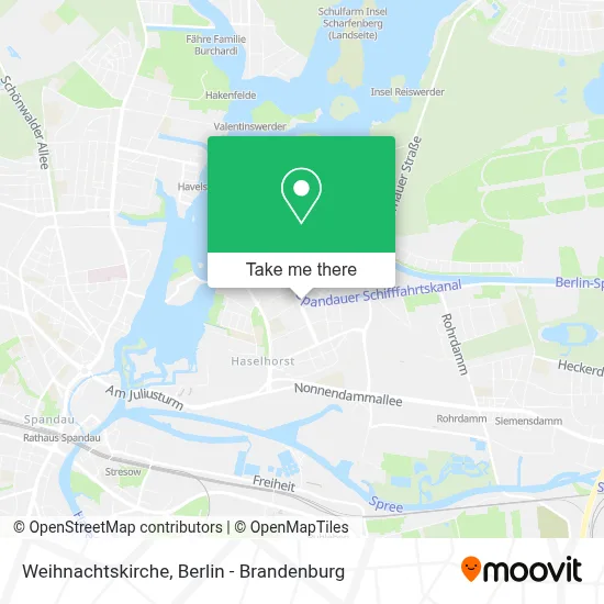 Weihnachtskirche map