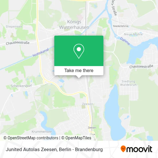 Junited Autolas Zeesen map