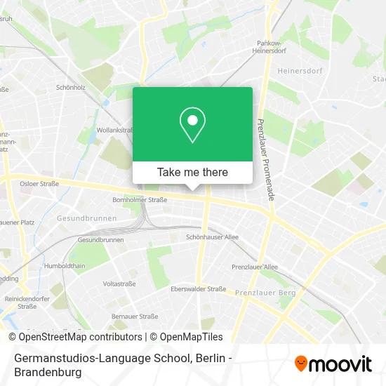 Germanstudios-Language School map