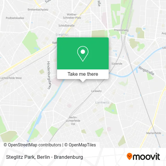 Steglitz Park map