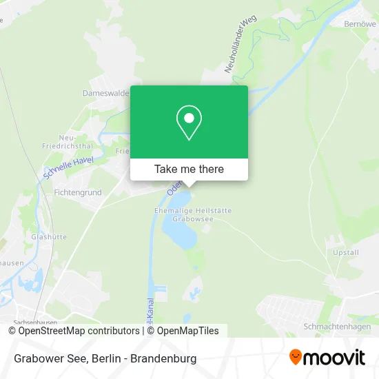Grabower See map