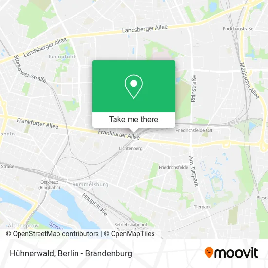 Hühnerwald map