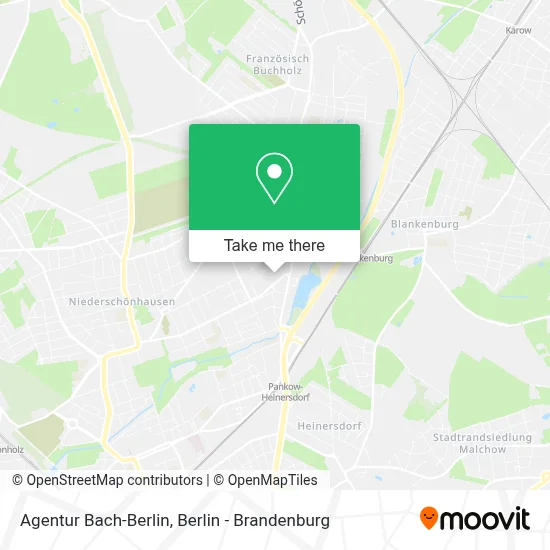 Agentur Bach-Berlin map