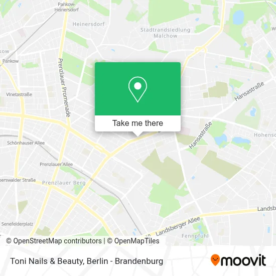 Toni Nails & Beauty map