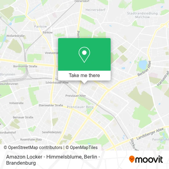 Amazon Locker - Himmelsblume map
