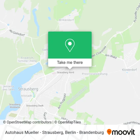 Autohaus Mueller - Strausberg map