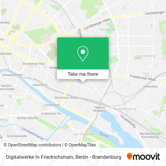 Digitalwerke In Friedrichshain map